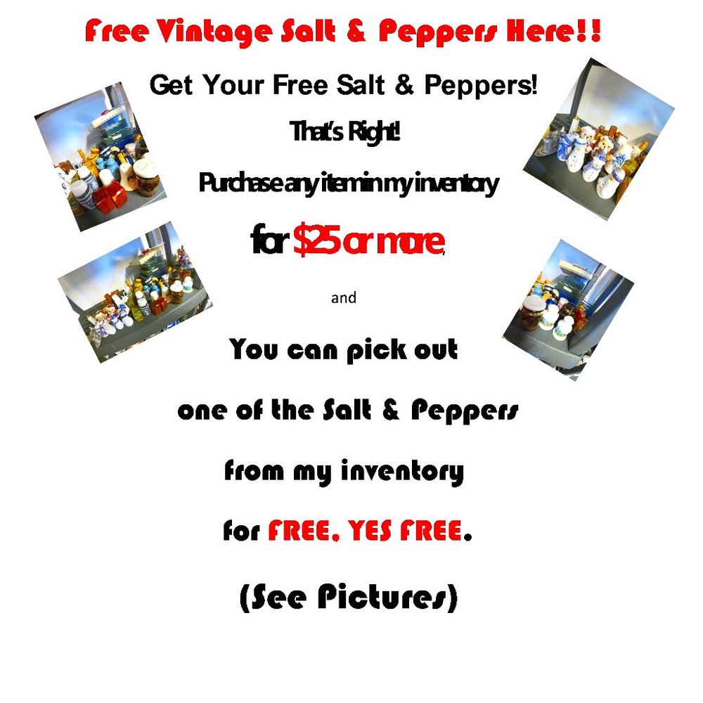 Free Vintage Salt & Peppers Here!!